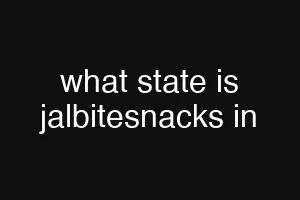 what state is jalbitesnacks in